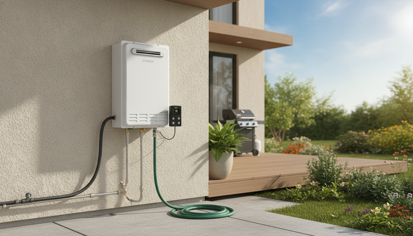 120,000 BTU Outdoor Tankless LP Heater Setup & Output