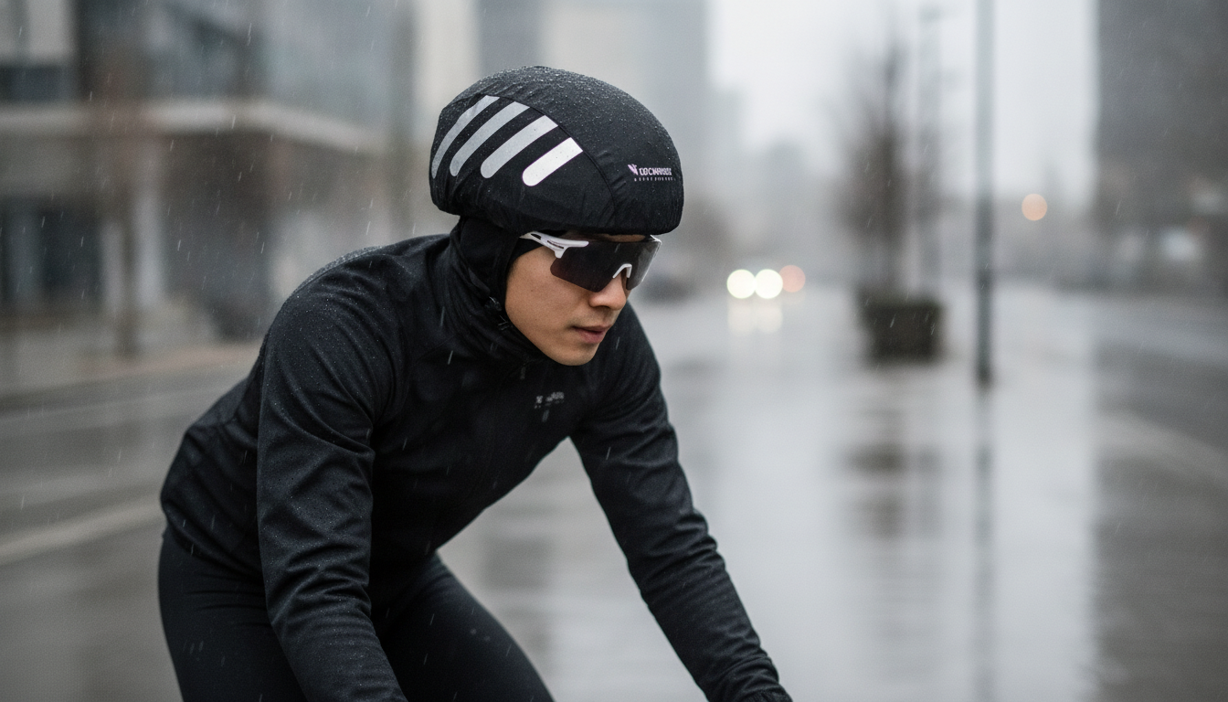 Stay Dry & Seen: Ultralight Helmet Rain Cover