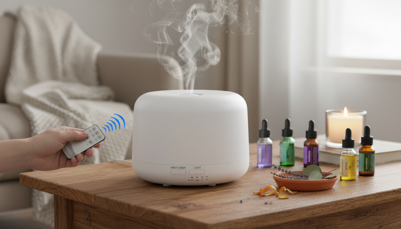 300ml Ultrasonic Diffuser Humidifier with 7-Color LEDs