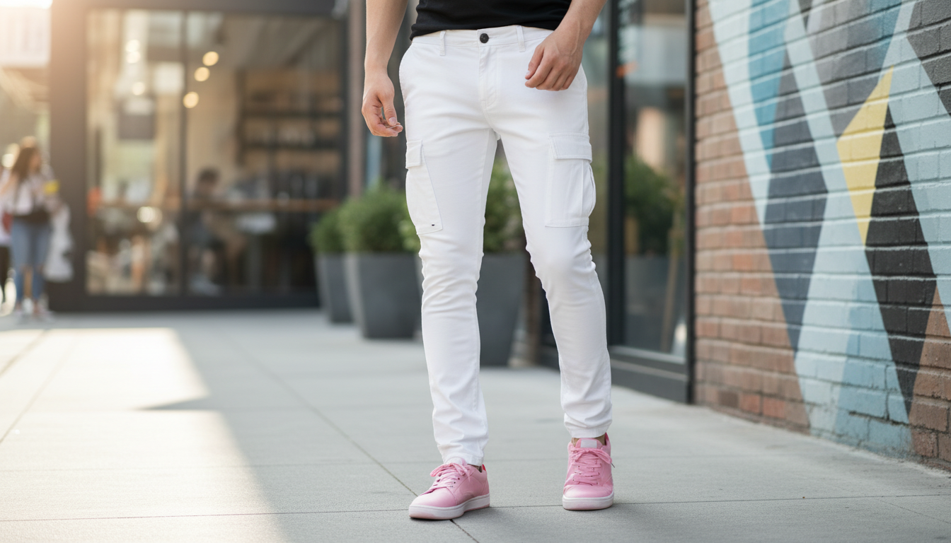 Baldinini Trend White Cargo Trousers: Fit & Style Guide