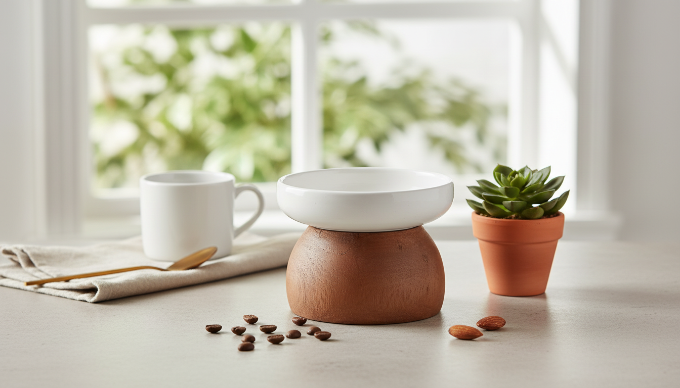 Elevated Ceramic Pet Bowl & Solid Wood Stand Guide