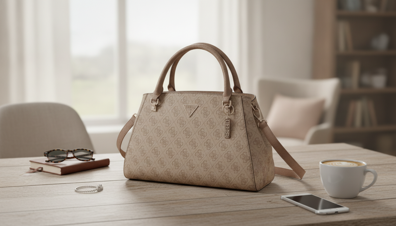 Guess Beige Shoulder-Strap Handbag: Style & Care Guide